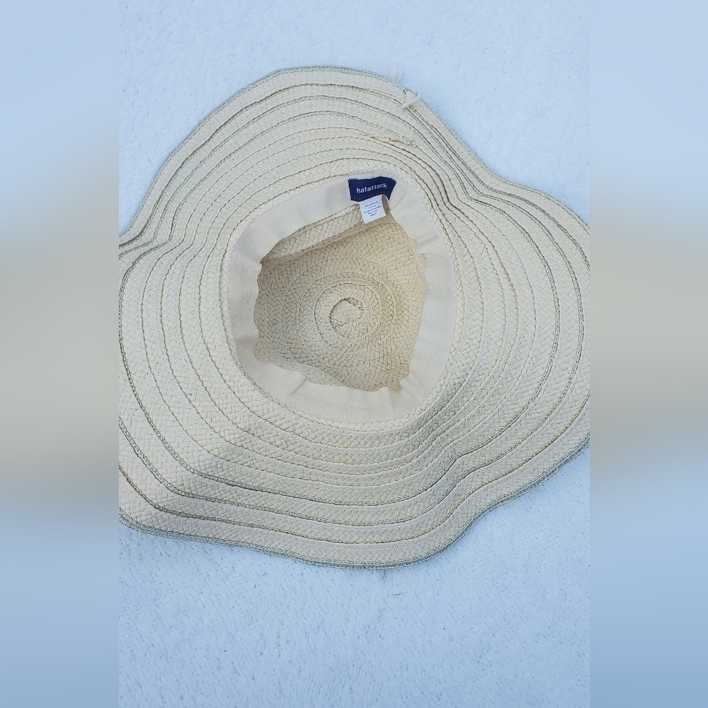 Hat Attack Straw Floppy Beachy Summer Women's Hat… - image 5